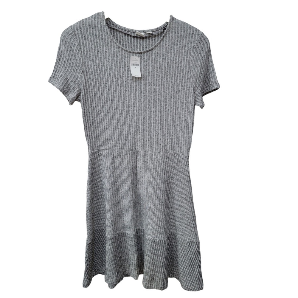 Gap Dress Women's Light Grey Short Sleeve‎ Stretch Size Small NWT